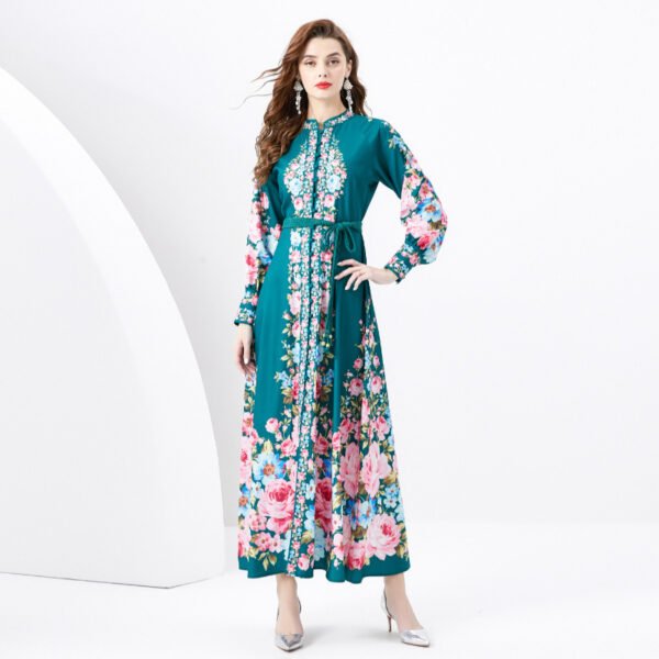 Green Silk Dress - Image 2