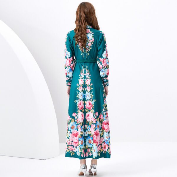 Green Silk Dress - Image 5
