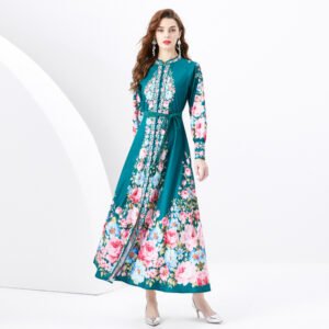 Green Silk Dress