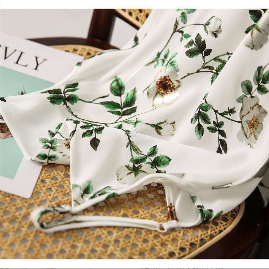 Floral Satin Midi Dress - Image 3