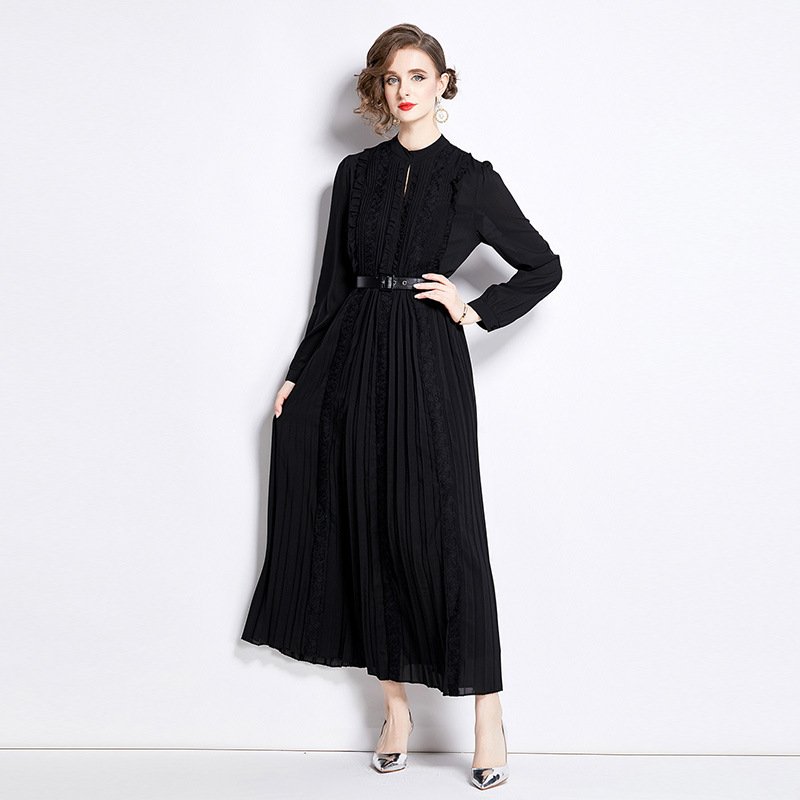 Black pleated Dress - Image 3