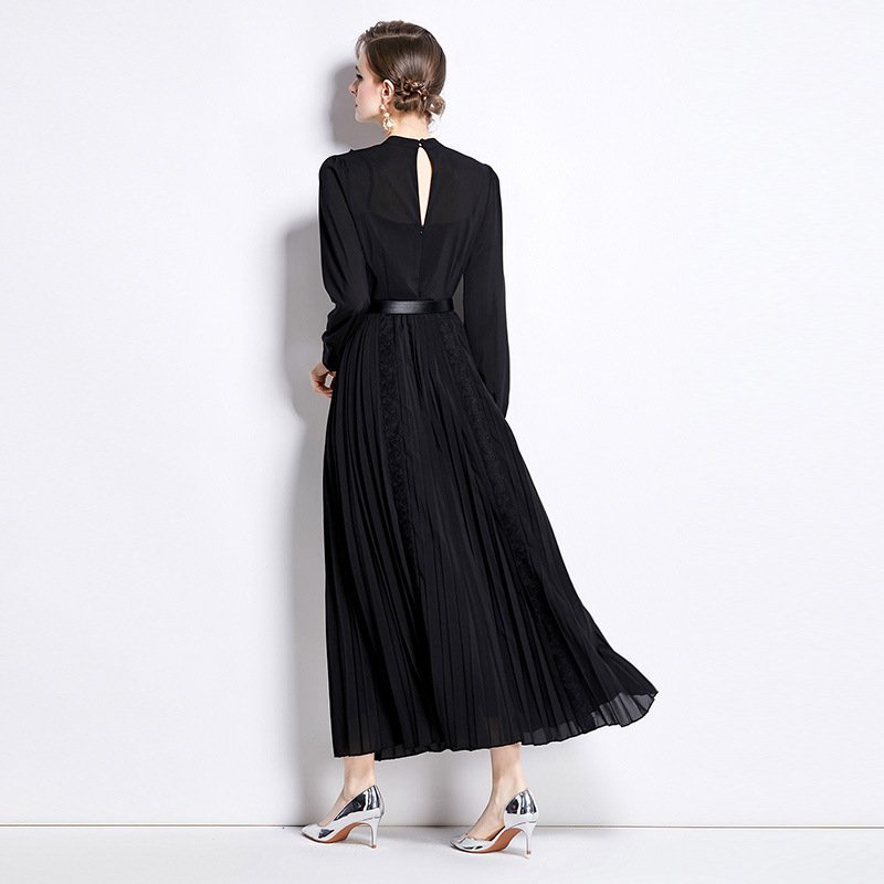 Black pleated Dress - Image 2
